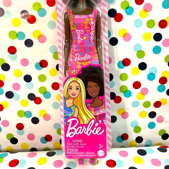 African American Barbie with Natural Hair in Signature Dress. New in box - Picture 3 of 6